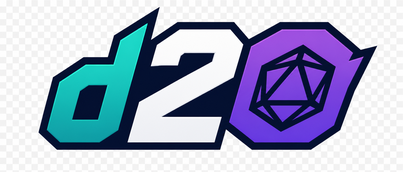d20 গেমিং প্ল্যাটফর্ম লোগো